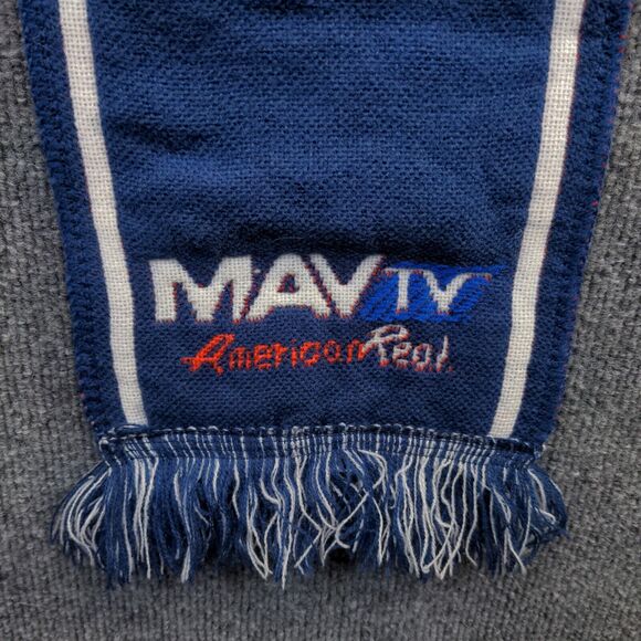 NFL Indianapolis Colts Men's Scarf Blue White Size 7x46 Fringe Knit Logo - Picture 4 of 7